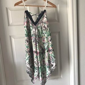 Rayon Poncho-Style Tank A1